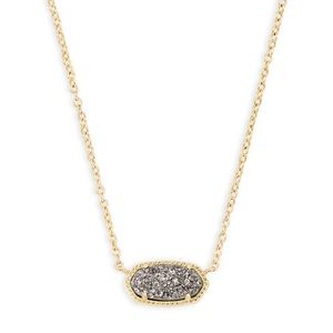 Gold Kendra Scott Ella Drusy Necklace.